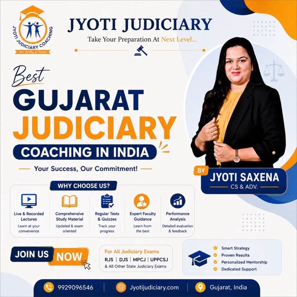Best Gujarat judiciary coaching in India