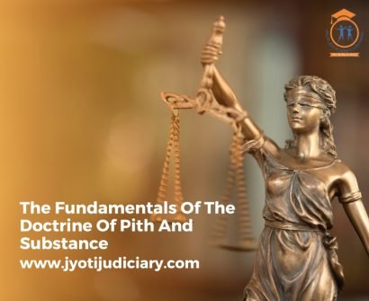Doctrine Of Pith And Substance