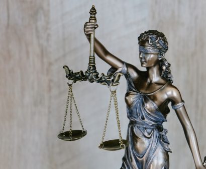 A statue of Lady Justice
